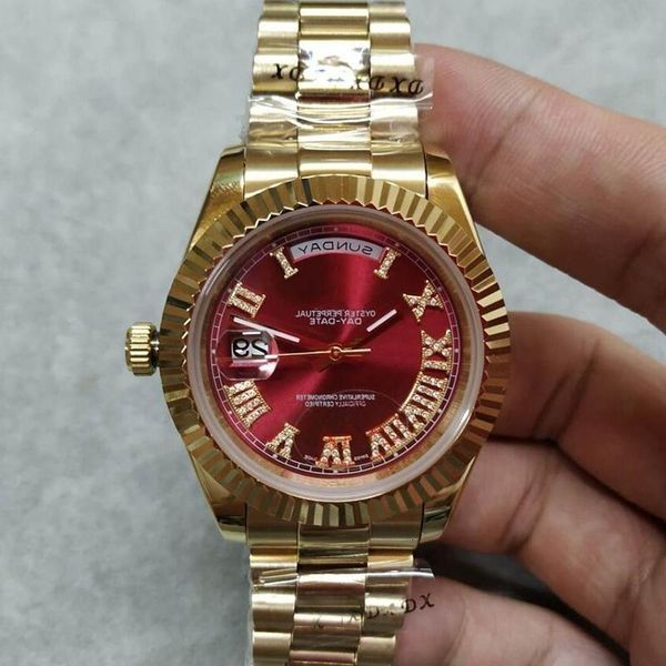 2020 u1 factory new male president 18k golden daydate roman digital male automatic machine watch sapphire surface n, Slivery;brown
2020 u1 factory new male president 18k golden daydate roman digital male automatic machine watch sapphire surface n, Slivery;brown