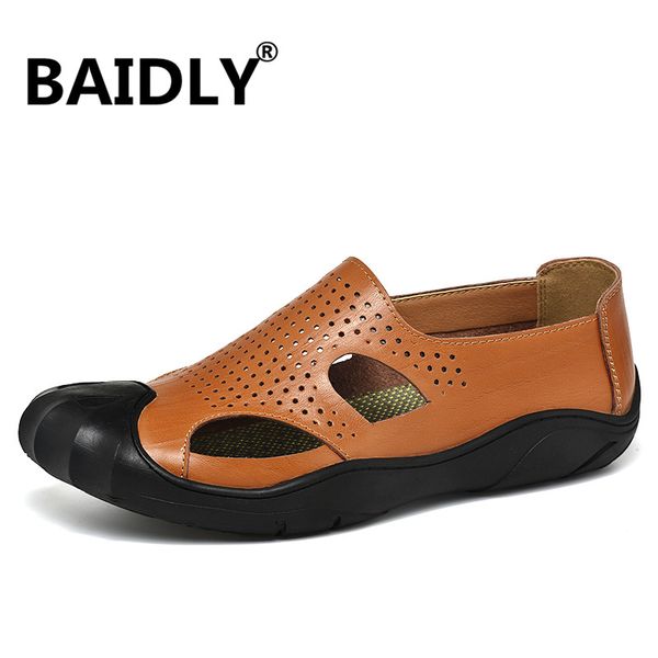 men genuine leather sandals summer wading beach sandals shoes handmade slippers leather casual shoes schoenen mannen, Black
men genuine leather sandals summer wading beach sandals shoes handmade slippers leather casual shoes schoenen mannen, Black