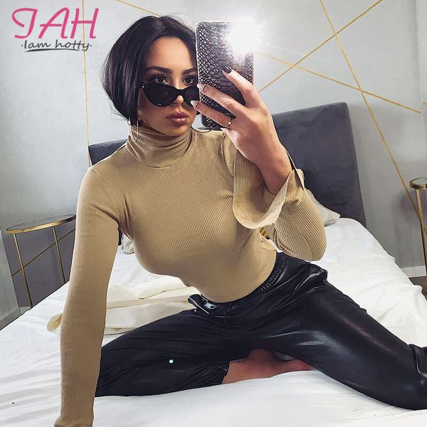 iamy fashion casual solid basic womens t shirt ribbed turtleneck long sleeve tshirts femme autumn office ladies tee top, White
iamy fashion casual solid basic womens t shirt ribbed turtleneck long sleeve tshirts femme autumn office ladies tee top, White