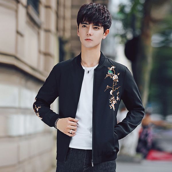 2019 man new fashion hooded wind breaker pilot bomber embroidery flower windbreaker jacket baseball skin mens jackets outwear, Black;brown
2019 man new fashion hooded wind breaker pilot bomber embroidery flower windbreaker jacket baseball skin mens jackets outwear, Black;brown