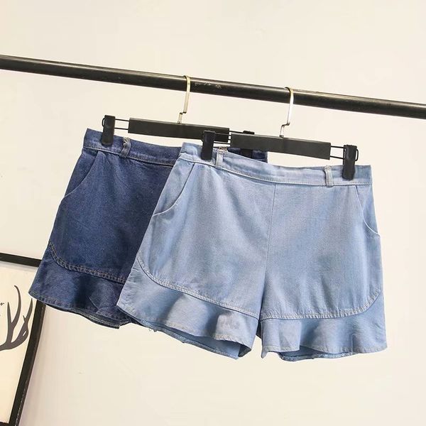 2019 plus size casual jeans spring women clothing fashion loose ruffles denim shorts t55-7070, Blue
2019 plus size casual jeans spring women clothing fashion loose ruffles denim shorts t55-7070, Blue