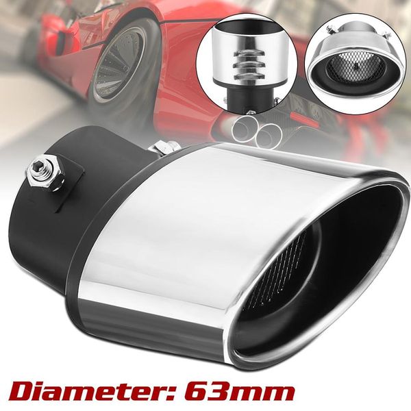 universal car auto exhaust muffler tip stainless steel pipe chrome trim modified car rear tail throat liner accessories
universal car auto exhaust muffler tip stainless steel pipe chrome trim modified car rear tail throat liner accessories