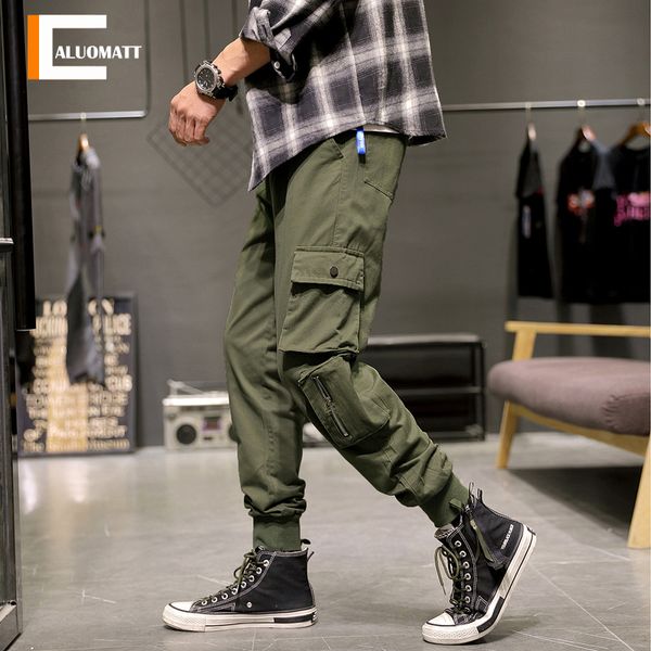 men's pants 2021 streetwear men clothing fashion cargo ankle jogger casual sweatpants multi-pocket hip hop trousers, Black
men's pants 2021 streetwear men clothing fashion cargo ankle jogger casual sweatpants multi-pocket hip hop trousers, Black