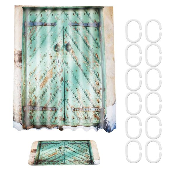180x180cm mildew proof shower curtain bathroom rustic wood barn door bath waterproof shower curtain flannel mat
180x180cm mildew proof shower curtain bathroom rustic wood barn door bath waterproof shower curtain flannel mat