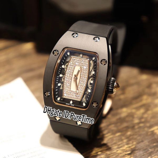 rm007-1 rm07-1 miyota automatic womens watch black ceramic case rose gold diamond silver skeleton dial rubber ladies watches puretime e72f6, Slivery;brown
rm007-1 rm07-1 miyota automatic womens watch black ceramic case rose gold diamond silver skeleton dial rubber ladies watches puretime e72f6, Slivery;brown