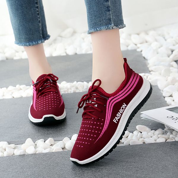 klv fashion casual shoes woman comfortable breathable casual breathable lightweight lace up red shoes sport running #c
klv fashion casual shoes woman comfortable breathable casual breathable lightweight lace up red shoes sport running #c