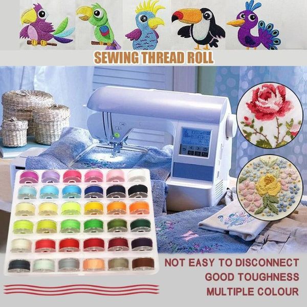 36 grid clear plastic machine bobbins 36 color sewing thread embroidery prewound colorful bobbins thread kit selling #t2g, Black
36 grid clear plastic machine bobbins 36 color sewing thread embroidery prewound colorful bobbins thread kit selling #t2g, Black