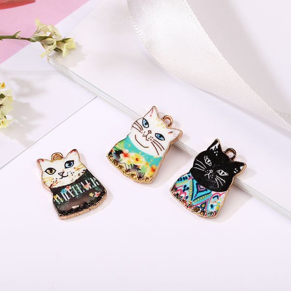 10pcs lovely pet cats enamel charms drop oil animals cat metal pendants earring bracelet floatings diy jewelry accessory yz640, Bronze;silver
10pcs lovely pet cats enamel charms drop oil animals cat metal pendants earring bracelet floatings diy jewelry accessory yz640, Bronze;silver