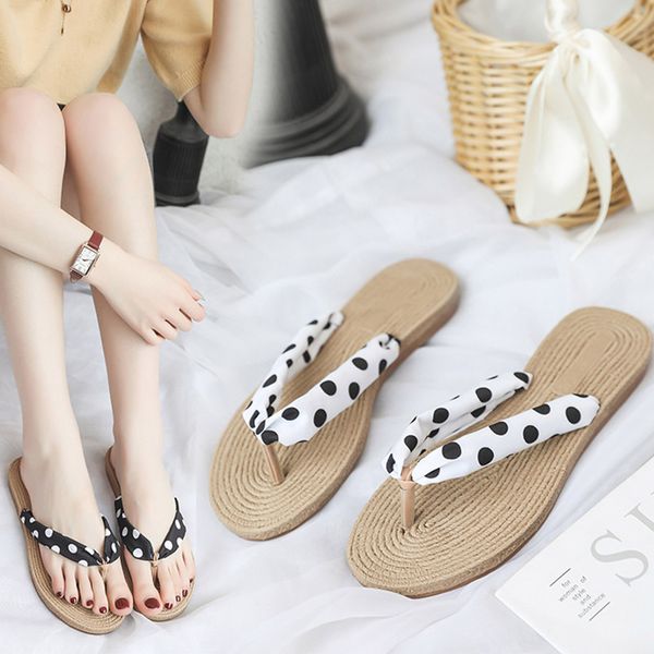 women flip flops dot slippers woman shoes straw slip on flat shoes printing flip flop flower slides ladies big size h7212, Black
women flip flops dot slippers woman shoes straw slip on flat shoes printing flip flop flower slides ladies big size h7212, Black
