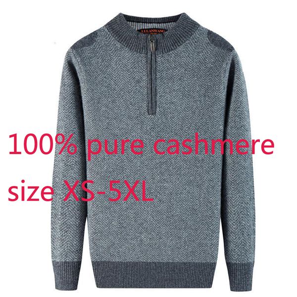 new winter men 100 pure cashmere semi high zipper collar sweater thicker casual computer knitted plus size xs-5xl, White;black
new winter men 100 pure cashmere semi high zipper collar sweater thicker casual computer knitted plus size xs-5xl, White;black