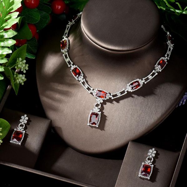 hibride elegant square blue cubic zirconia dangle drop earrings pendant necklace ladies costume jewelry sets bijoux femme n-1247, Silver
hibride elegant square blue cubic zirconia dangle drop earrings pendant necklace ladies costume jewelry sets bijoux femme n-1247, Silver