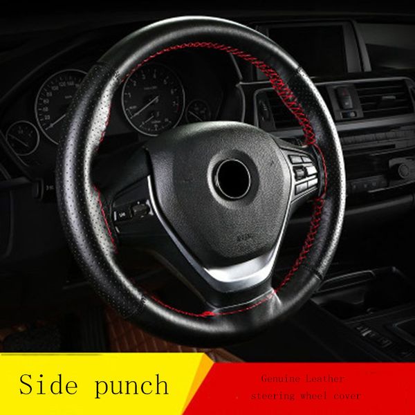 hand-stitched car universal genuine leather steering wheel covers soft leather braid on the steering wheel of with needle
hand-stitched car universal genuine leather steering wheel covers soft leather braid on the steering wheel of with needle