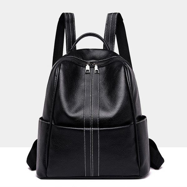 bags for women 2020 new fashion zipper ladies backpack black pu leather school bag shoulder bag for youth bags 0p28
bags for women 2020 new fashion zipper ladies backpack black pu leather school bag shoulder bag for youth bags 0p28