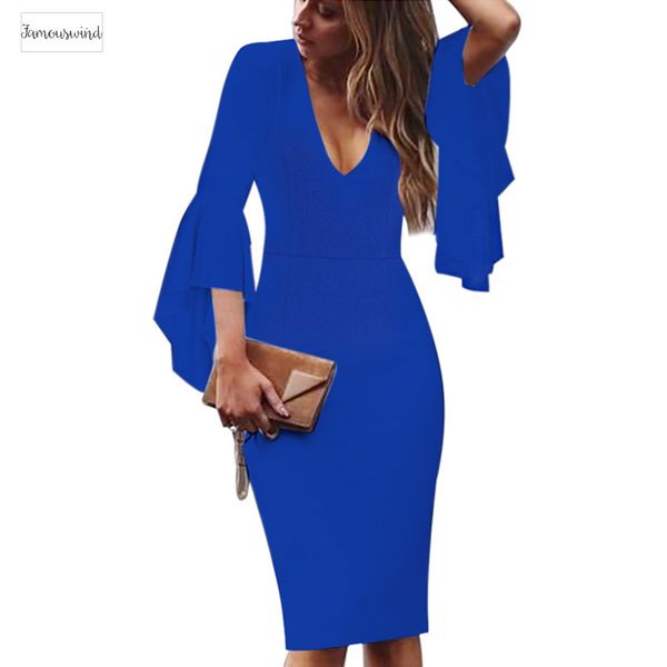 womens deep v-neck flare bell long sleeves elegant work business casual party slim sheath bodycon pencil dress 1592 designer clothes, Black;gray
womens deep v-neck flare bell long sleeves elegant work business casual party slim sheath bodycon pencil dress 1592 designer clothes, Black;gray