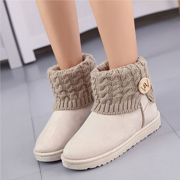 new knitting flat women snow boots casual black non-slip women winter shoes fashion warm cotton fur female ankle boots dbt1068
new knitting flat women snow boots casual black non-slip women winter shoes fashion warm cotton fur female ankle boots dbt1068