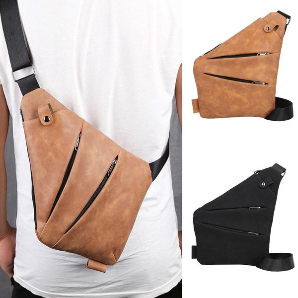 personality vintage men outdoor pure color zipper leather messenger chest bag waist bag solid casual hot
personality vintage men outdoor pure color zipper leather messenger chest bag waist bag solid casual hot