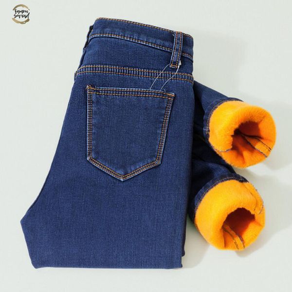 warm winter jeans for thickened skinny women elastic female trousers soft black jeans plus velvet thick insulated jeans, Blue
warm winter jeans for thickened skinny women elastic female trousers soft black jeans plus velvet thick insulated jeans, Blue