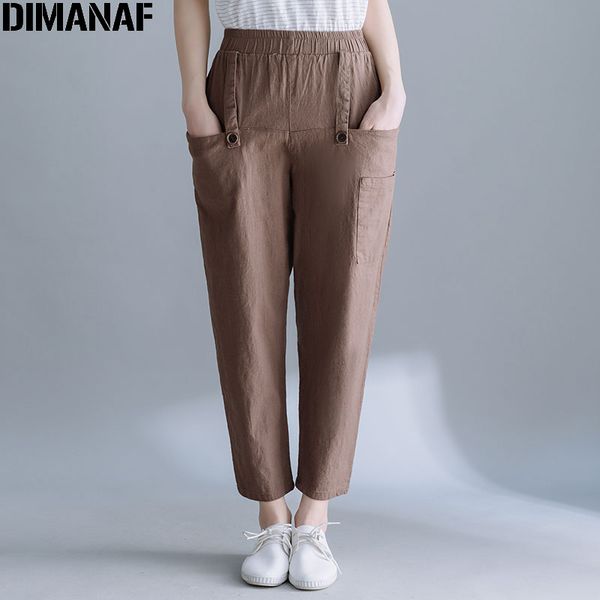 dimanaf 2020 plus size women pants summer linen harem belt pants solid elastic waist female lady cotton loose trousers pantalon, Black;white
dimanaf 2020 plus size women pants summer linen harem belt pants solid elastic waist female lady cotton loose trousers pantalon, Black;white