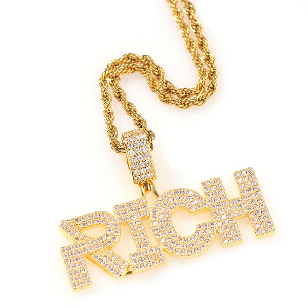 iced out diamond letter rich pendant necklace with 4mm tennis chain full zircon mens hip hop jewelry gift, Silver
iced out diamond letter rich pendant necklace with 4mm tennis chain full zircon mens hip hop jewelry gift, Silver