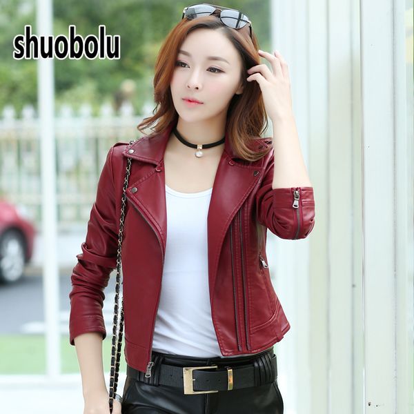 limited sales of korean veste en cuir femme leather jacket 2020 new spring and autumn fashion slim short women's biker jacket, Black
limited sales of korean veste en cuir femme leather jacket 2020 new spring and autumn fashion slim short women's biker jacket, Black