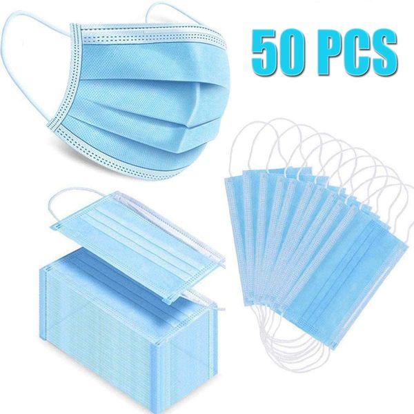 50 pcs disposable mask non woven face masks 3 layer anti-dust waterproof mask ply respirator soft breathable mouth safety masks 50pcs/lot
50 pcs disposable mask non woven face masks 3 layer anti-dust waterproof mask ply respirator soft breathable mouth safety masks 50pcs/lot