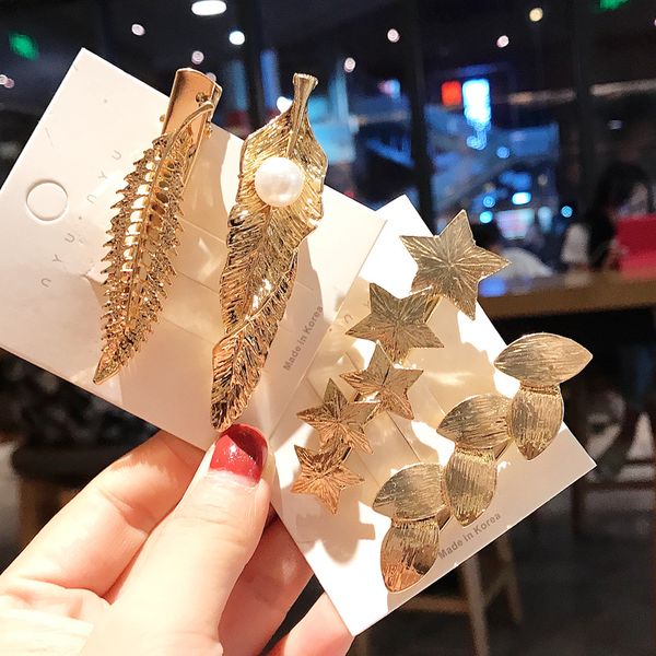 15pcs/lot retro metal leaf hairpin women girls pearl barrettes clips for hair accessories wholesale alloy new fashion duck clip, Golden;silver
15pcs/lot retro metal leaf hairpin women girls pearl barrettes clips for hair accessories wholesale alloy new fashion duck clip, Golden;silver