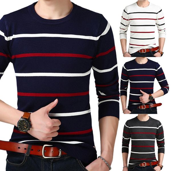 plus size men casual o neck long sleeve stripes pullover slim knitted sweater men's fashion knitwear jumper pullover sweater, White;black
plus size men casual o neck long sleeve stripes pullover slim knitted sweater men's fashion knitwear jumper pullover sweater, White;black