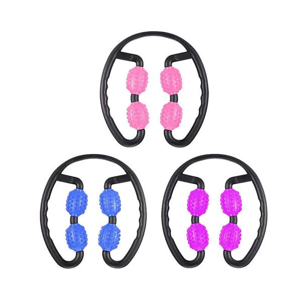 exercise fitness muscle arm thigh relaxer roller leg clamp 4wheels waist massage stick yoga 
exercise fitness muscle arm thigh relaxer roller leg clamp 4wheels waist massage stick yoga