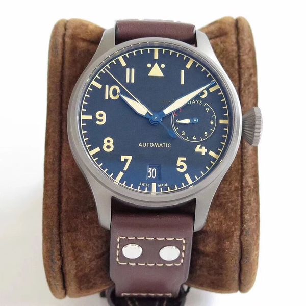 cal.51111 movement pilot series,men watch,mechanical automatic,complete calendar, Slivery;brown
cal.51111 movement pilot series,men watch,mechanical automatic,complete calendar, Slivery;brown