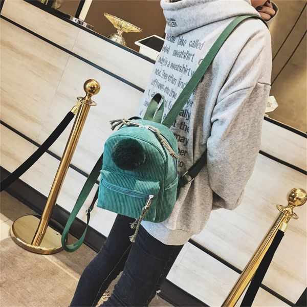 40#hairball corduroy school bags for teenage girls women backpack travel shoulder bag small mini backpack mochila
40#hairball corduroy school bags for teenage girls women backpack travel shoulder bag small mini backpack mochila