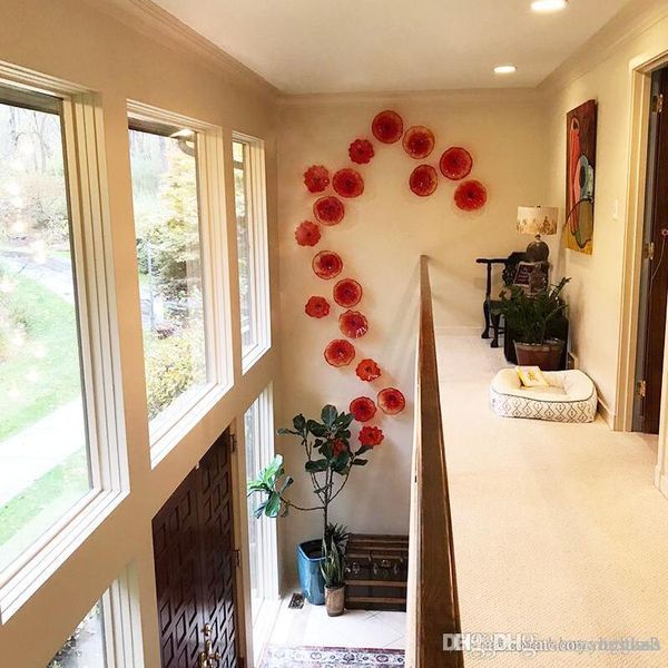 wholesale price handblown art glass red orange murano glass decorative plates tangerine for l villa library house
wholesale price handblown art glass red orange murano glass decorative plates tangerine for l villa library house