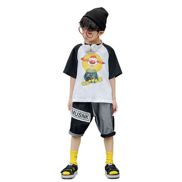 3-8 years old boys' pullover t-shirt&shorts two-piece set children's 2020 summer suit kids cotton short-sleeve&five-point pants, White
3-8 years old boys' pullover t-shirt&shorts two-piece set children's 2020 summer suit kids cotton short-sleeve&five-point pants, White