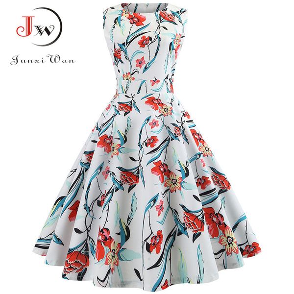 women summer sleeveless floral print midi dress o neck retro vintage dresses vestidos robe rockabilly party dress plus size, Black;gray
women summer sleeveless floral print midi dress o neck retro vintage dresses vestidos robe rockabilly party dress plus size, Black;gray