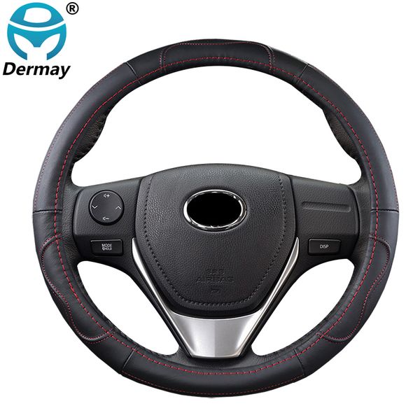 dermay 5 colors genuine leather car steering wheel cover cow skin anti-slip braid on the steering wheel 37cm-38cm high quality
dermay 5 colors genuine leather car steering wheel cover cow skin anti-slip braid on the steering wheel 37cm-38cm high quality