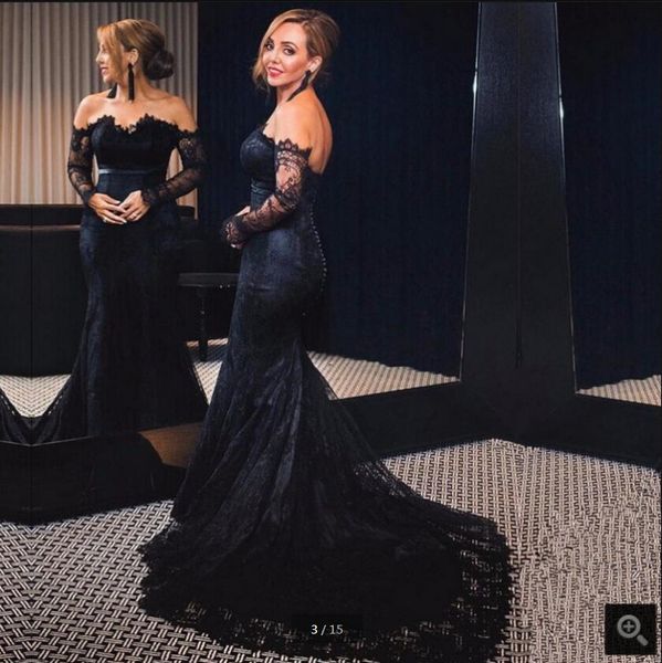 robe de soiree black lace mermaid long sleeve evening dress off the shoulder sweetheart neck evening gowns prom party dresses sale, Black;red
robe de soiree black lace mermaid long sleeve evening dress off the shoulder sweetheart neck evening gowns prom party dresses sale, Black;red