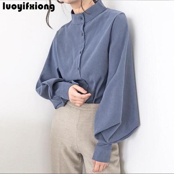 new 2019 fashion blouse women stand collar shirt large lantern sleeve kimono cardigan womens and blouses vogue women shirts, White
new 2019 fashion blouse women stand collar shirt large lantern sleeve kimono cardigan womens and blouses vogue women shirts, White