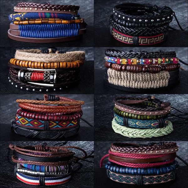 mens chain link bracelet fashion alloy leather bracelets&bangles ethnic braided rope wrap bracelets for women men gifts, Black
mens chain link bracelet fashion alloy leather bracelets&bangles ethnic braided rope wrap bracelets for women men gifts, Black