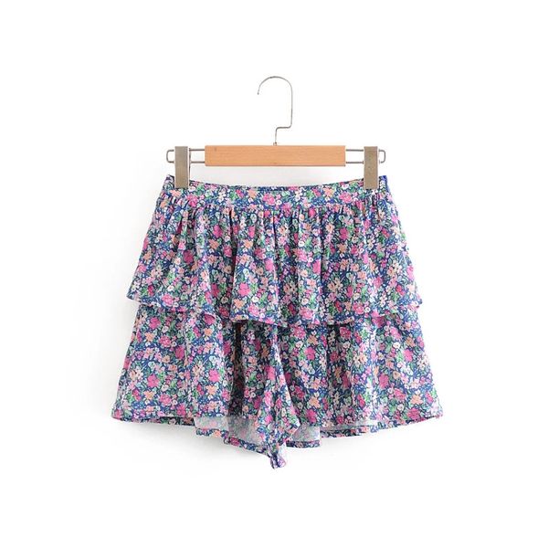 new 2020 women fashion cascading ruffle floral print shorts skirts ladies side zipper casual shorts pantalone cortos, White;black
new 2020 women fashion cascading ruffle floral print shorts skirts ladies side zipper casual shorts pantalone cortos, White;black