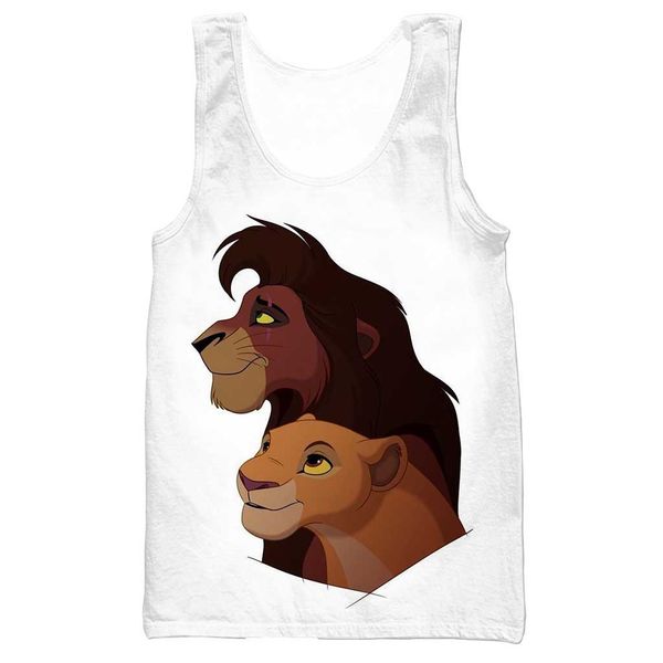cartoon lion king 3d printed 2019 tank for men fashion summer cool printed vest, White;black
cartoon lion king 3d printed 2019 tank for men fashion summer cool printed vest, White;black