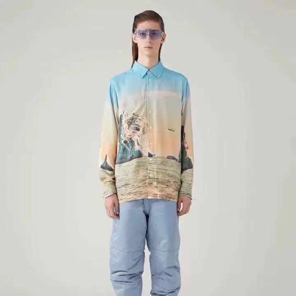 19aw ambush print shirt mountain pattern printed men women t shirt fashion casual street sun protection outwear jacket hflscs044, White;black
19aw ambush print shirt mountain pattern printed men women t shirt fashion casual street sun protection outwear jacket hflscs044, White;black