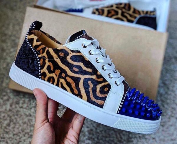 studded spikes women,men leopard sneakers red soles shoes lowjunior rivets red bottom luxury design perfect studded casual flats shoes, Black
studded spikes women,men leopard sneakers red soles shoes lowjunior rivets red bottom luxury design perfect studded casual flats shoes, Black