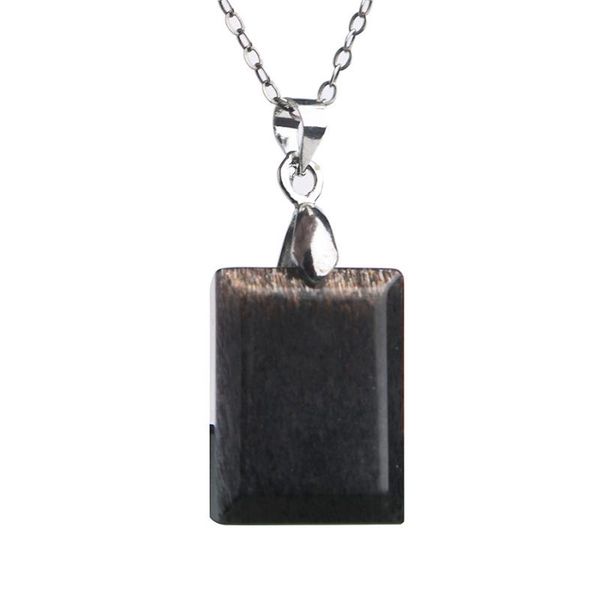 genuine natural black sunstone gemstone crystal rectangle bead fashion woman men necklace pendant jewelry 20*15*9mm, Silver
genuine natural black sunstone gemstone crystal rectangle bead fashion woman men necklace pendant jewelry 20*15*9mm, Silver