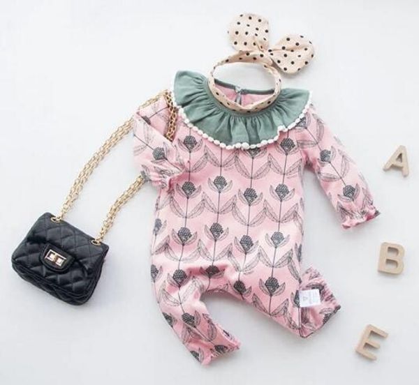 High Quality baby kids designer clothes Romper Long Sleeve Flower Print Romper Clothes 100% cotton girl rompers 0-2T
High Quality baby kids designer clothes Romper Long Sleeve Flower Print Romper Clothes 100% cotton girl rompers 0-2T