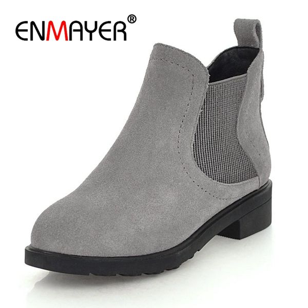 enmayer women ankle boots big size 34-43 causal med heels thick heels fashion boots round toe kid suede shoes woman gray cr1230, Black
enmayer women ankle boots big size 34-43 causal med heels thick heels fashion boots round toe kid suede shoes woman gray cr1230, Black