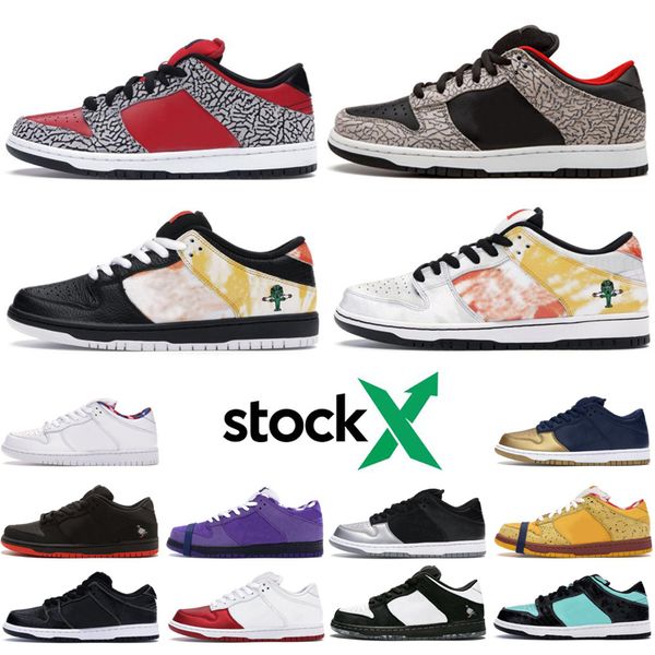 stock x sb dunk sneakers for men women metallic gold black diamond metallic sliver skateboard shoes mens raygun tie dye trainer sports 36-45
stock x sb dunk sneakers for men women metallic gold black diamond metallic sliver skateboard shoes mens raygun tie dye trainer sports 36-45