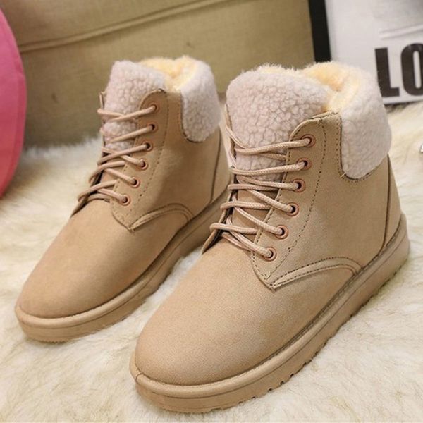 fashion women's short boots winter snow boot lace up suede shoes low heel flat heels short plush fur warm ankle botas mujer new, Black
fashion women's short boots winter snow boot lace up suede shoes low heel flat heels short plush fur warm ankle botas mujer new, Black
