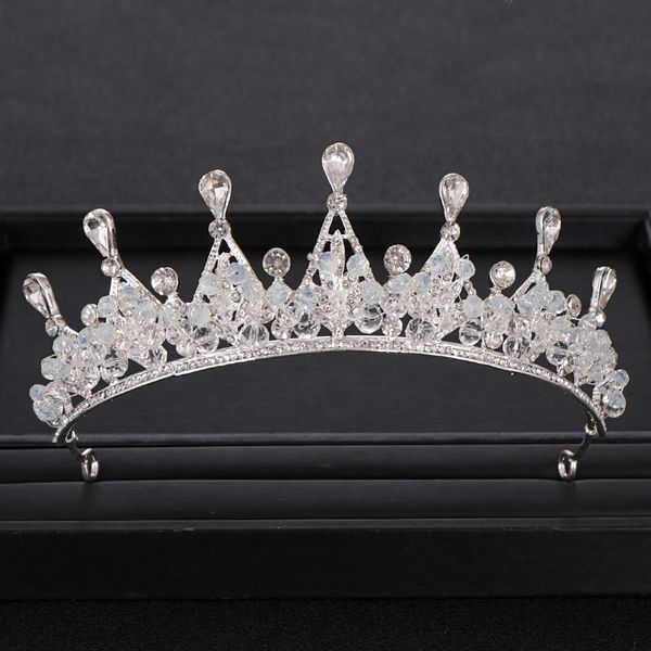 vintage silver crystal queen wedding crown bridal tiara hair jewelry handmade beading party crowns for wedding hair accessories, Golden;white
vintage silver crystal queen wedding crown bridal tiara hair jewelry handmade beading party crowns for wedding hair accessories, Golden;white