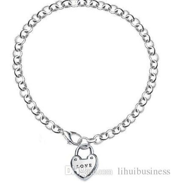 6pcs/lot heart tag beads bracelets letter lock charms chain trendy bracelets bangles jewelry for bijoux femme birthday day gifts pulseras, Golden;silver
6pcs/lot heart tag beads bracelets letter lock charms chain trendy bracelets bangles jewelry for bijoux femme birthday day gifts pulseras, Golden;silver