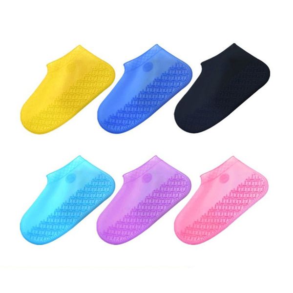 1 pair rainny day shoes boots cover reusable non-slip shoe cover pair waterproof silicone rain shoe protector overshoes, White;pink
1 pair rainny day shoes boots cover reusable non-slip shoe cover pair waterproof silicone rain shoe protector overshoes, White;pink