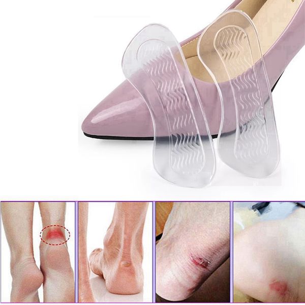1 pair silicone insoles women's high heels foot care tool inserts & cushions invisible fashion rear heel nursing insole, Black
1 pair silicone insoles women's high heels foot care tool inserts & cushions invisible fashion rear heel nursing insole, Black